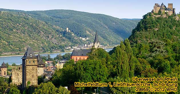 berwesel am Rhein, Michelfeldturm, Liebfrauenkirche, Schnburg